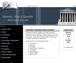 spradlinlaw.com: Law Office of Spradlin, Riley & Spradlin >  Home
Law Office of Spradlin, Riley & Spradlin