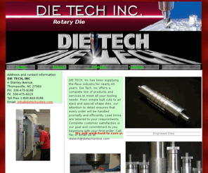 dietechonline.com: die tech online
Rotary Die Manufacturing-Die Tech Online. Company information for Die Tech which is a label die making company that custom builds to spec. 