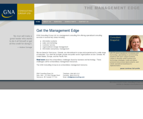 gnaconsult.com: GNA Consulting Group | Vancouver Management Consulting Firm
GNA Consulting Group Ltd., management consulting firm specializing in management services relating to information systems