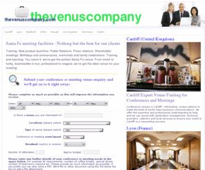 thevenuscompany.com: Conventions and groups conference venues - Unbeatable support from friendly experts thevenuscompany.com
Conference venues and meeting rooms: thevenuscompany.com conference facilities management professionals offer you a world of destination choice and discounted prices for business meetings and conventions and thevenuscompany.com hotel accommodation thevenuscompany
