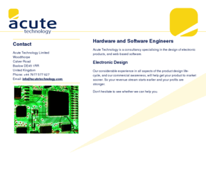 acutetechnology.com: Acute Technology - Electronic Product Designers
www.acutetechnology.com Home