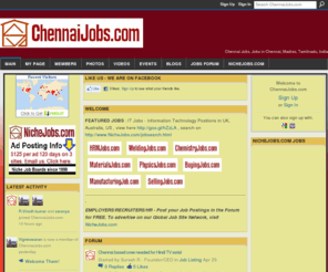 chennaijob.com: ChennaiJobs.com - Chennai Jobs, Jobs in Chennai, Madras, Tamilnadu, India
Jobs in Chennai, Tamilnadu, India for all industries and specialties. Network for all things in Chennai.