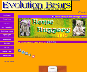 evolutionbears.com: Vintage and Antique Teddy Bear Sales, Antique/Vintage Teddy Bears  - Evolution Bears
Teddy Bear Sales - Sales of Antique and Vintage Teddy Bears including Stieff, Farnell, Chad Valley also Teddy Bear Restoration