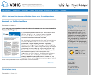 xn--bergschden-w5a.net: VBHG - Verband bergbaugeschädigter Haus- und Grundeigentümer
VBHG - Verband bergbaugeschädigter Haus- und Grundeigentümer