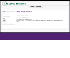 antalnet.com: The Antal Intranet
Antal Intranet