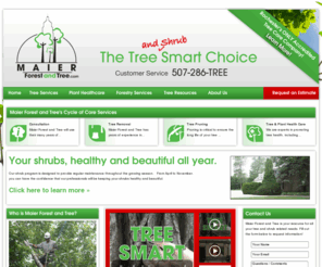 forestandtree.com: Forestry, Tree, Shrub, Plant Care, Services, and Consultation | Minnesota
Maier Forest and Tree in Rochester MN specializes in pruning, tree and stump removal, plant health care, and consulting services in Minnesota