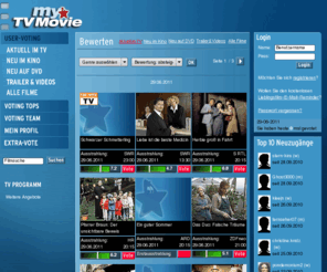 mytvmovie.com: myTVMovie.de
TV Movie - Europas härteste Filmredaktion stellt sich dem Leserurteil! Voten Sie Ihre Kino-, DVD- und Spielfilme