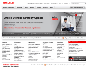 oracle14.com: Oracle | Hardware and Software, Engineered to Work Together
Oracle is the world's most complete, open, and integrated business software and hardware systems company.