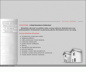 concentra.pl: Przedsiębiorstwo Concentra | Usługi remontowo-budowlane - wykańczanie wnętrz, remonty
Concentra | Przedsiębiorstwo remontowo-budowlane. Odwiedˇ naszą stronę aby poznać ofertę.