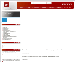 efadvocats.com: EF Advocats i Assessors Financers
EF Advocats i Assessors Financers