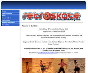 retroskateartistic.net: index
The website of RetroSkate Artistic Roller Skating Club. Coaching, Training and Competitions in Freestyle, Figures and Dance Artistic Roller Skating. Based at RetroSkate, Marine Parade, Great Yarmouth, NR30 2ER. Tel: 01493 854349 