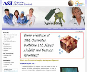 anl.com: A&L - OHIP Medical Billing / Electronic Records Software / Document Imaging
Developers of Paperless Document Imaging solutions and OHIP Electronic Medical Billing software