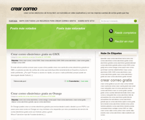 crearcorreo.net: crear correo
crear correo electronico de forma fácil, con tutoriales en video explicativos y con las mejores cuentas de correo gratis que hay