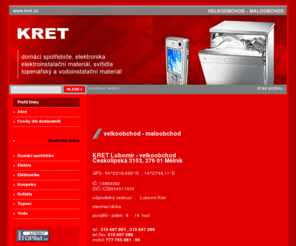 kret.cz: elektro - svítidla - | Profil firmy | KRET - elektroinstalační materiál | svítidla | topenářský a vodoinstalační materiál
velkoobchod elektro se závozem