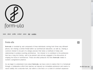 form-ula.com: form-ula
architecture, science, design, art, future