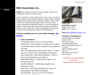 bdaassociates.com: BDA Associates Inc. - Home Page
Construction Project Management, Quality Control Inspection, On-site owner's representative.