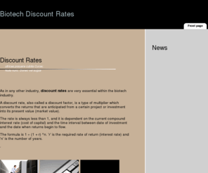 biotech-discount-rates.com: Biotech Discount Rates
