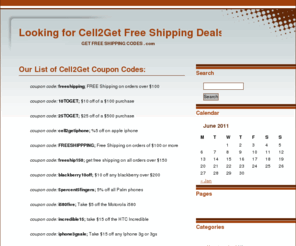 getfreeshippingcodes.com: Looking for Cell2Get Free Shipping Deals?
