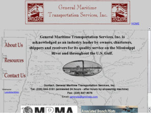 gmt-nola.com: General Maritime Transportation Services, Inc.- representation of vessel owners, charterers, and shippers operating in the lower Mississippi River Area and along the U.S. Gulf Coast, Maps, and Distances
representation of vessel owners, charterers, and shippers operating in the lower Mississippi River Area and along the U.S. Gulf Coast