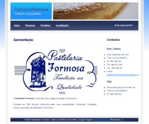 pastelariaformosa.com: Pastelaria Confeitaria Formosa, Lda.
Pastelaria de fabrico próprio em Estremoz