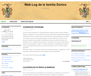 sunico.org: Web-Log de la familia Súnico
Un sitio web que pretende servir de repositorio para todo tipo de información relativa a la familia Súnico (y aledaños).