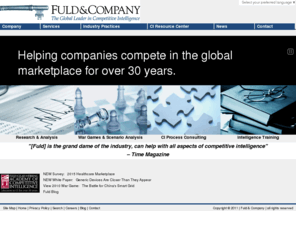 fuldltd.co.uk: Fuld & Company - The Global Leader in Competitive Intelligence -  Home Page
Fuld & Company - The Global Leader in Competitive Intelligence