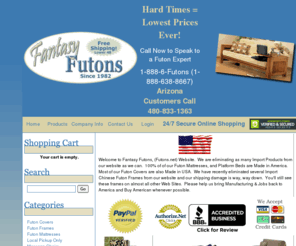 futons.net: Futons.Net is #1 for Futon Covers, Futon Mattresses & Futon Beds - Home
Since 1982 Futons.net has offered quality Futon Covers, Futon Frames,  Futon Mattresses, Bean Bags, Mamasans, and Papasans, Platform Beds, Bedding, Mattresses, Protective Waterproof and Dust Mite proof covers, Bed Bug Covers, and much more for the lowest prices on the web with free shipping.