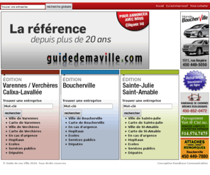 guidedemaville.com: Le Guide de ma Ville
version electronique du Guide de ma Ville