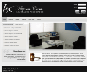 alyssoncosta.com: Alysson Costa Advogados Associados - alyssoncosta.com
Alysson Costa Advogados Associados presta serviÃ§os de advocacia, consultoria e cobranÃ§a. Especializada em Direito Empresarial e Comercial. Alysson Costa Advogados Associados vem desempenhando suas atividades com foco na satisfaÃ§Ã£o do cliente e baseados em pressupostos tÃ©cnicos e Ã©ticos. Alysson Costa Advogados Associados apresenta uma equipe motivada, dinÃ¢mica e empenhada em encontrar as melhores soluÃ§Ãµes para seus clientes.