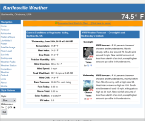 bartlesvilleweather.com: Bartlesville Weather - Home
Bartlesville Weather