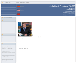 consulting-germany.cn: Home | consulting-germany.cn
Wirtschaftsprüfer, Steuerberater - Die Unkelbach Treuhand GmbH aus Freiburg ist seit 20 Jahren für Unternehmen aller Rechtsformen und vieler Branchen sowie für Freiberufler und Privatpersonen tätig.