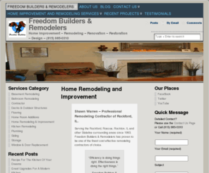 freedombuild.net: Rockford Remodeling Contractor | Freedom Builders & Remodelers
Rockford Remodeling Contractor Offering Kitchen Design, Bathroom Remodeling, Room Additions, and Home Renovations. 25+ Years Experience in Rockford, IL.