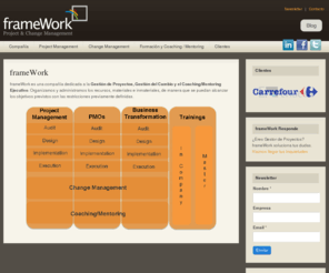 frameworkm.net: FrameWork Management
Servicios de frameWork Management, Consultoría en Gestión del Cambio, Gestión de Proyectos y Formación. Ayudamos a las empresas a lograr sus objetivos, a través de reestructuraciones o administración de su cartera de proyectos.