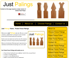 justpalings.co.uk: Picket Fence Palings - Picket Fence Company
Picket Fence Palings - Picket Fence Company - Designer Picket Fence Supplier UK