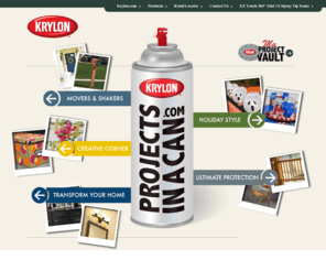 projectinacan.com: PROJECTS IN A CAN from Krylon Spray Paint
HUNDREDS OF GREAT PROJECT IDEAS FOR HOME, CRAFTS AND MORE! PRESENTED BY KRYLON SPRAY PAINT. COMPLETE PROJECT DETAILS & INSTRUCTIONS - PRINT, SAVE & SHARE.