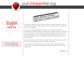 putchildrenfirst.org: CDC IOM Autism Mercury Thimerosal
