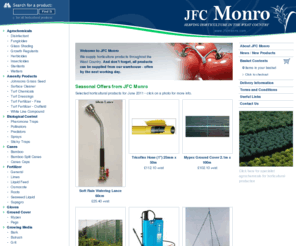 jfcmonro.com: Horticultural Trade Supplies Cornwall Devon Somerset & Dorset - JFC Monro, UK - horticulture, agrochemicals, fertilizer, pesticide
Horticultural Trade Supplies Cornwall Devon Somerset & Dorset - JFC Monro, UK - horticulture, agrochemicals, fertilizers, pesticides