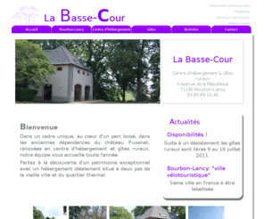 labasse-cour.com: La Basse-Cour Centre d'hébergement et Gîtes ruraux à Bourbon-Lancy
la basse-cour