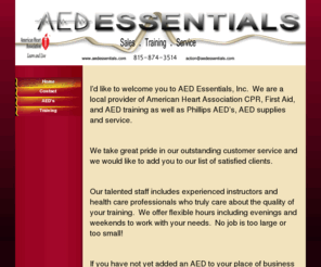 aedessentials.com: Home - AED Essentials
AED Sales & Training, 1st Aid Training, CPR Training