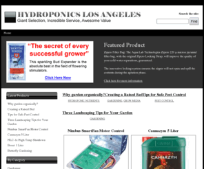 hydroponicslosangeles.com: Hydroponics Los Angeles
Hydroponics Los Angeles offers a huge selection at great prices backed up with excellent customer service.