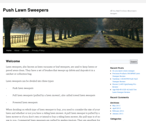 pushlawnsweepers.com: Push Lawn Sweeper Reviews
Push Lawn Sweeper Reviews. All you need to know about lawn sweepers