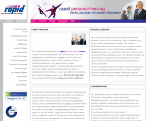 rapid-gmbh.com: Rapid Personal Leasing GmbH
Starke Lsungen mit starken Mitarbeitern