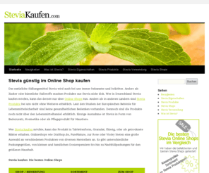 steviakaufen.com: STEVIA KAUFEN: Online Shop Übersicht und Informationen
Stevia günstig im Online Shop kaufen
