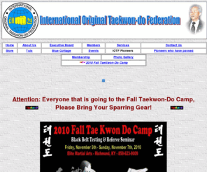 iotf.info: International Original Taekwon-Do Federation
International Original Taekwon-do Federation teaches the original concepts, philosophies and techniques, as well as the documented patterns of Taekwon-Do. These patterns, known as the Chang-Hon (Blue Cottage) patterns or TULS, consist of twenty four (24) original patterns!
