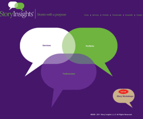 storyinsights.com: Story Insights
Specialize in using story to enhance learning, build organizations, and maximize human capital for Fortune 500 clients, as well as government, educational, and nonprofit organizations.