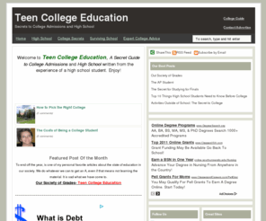 teencollegeeducation.org: Teen College Education
