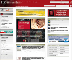 eurointervention.com: EuroIntervention
The Official Journal of EuroPCR and the European Association of Percutaneous Cardiovascular Interventions (EAPCI)