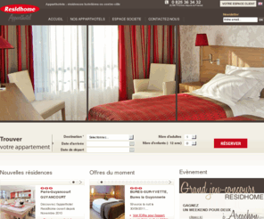 residehome.org: Residhome Apparthotel - Rsidences hotelires, aparthotels, hotel
Residhome : Rsidence d'affaires et de tourisme en France - sminaires, voyages d'affaires, salons professionnels...