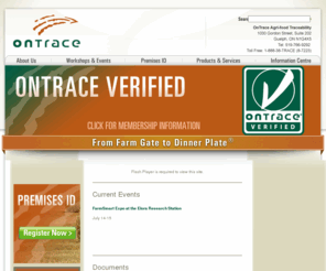 ontariotrace.com: OnTrace Agri-food Traceability
Advancing the Ontario agriculture tracking needs from farm gate to dinner plate.