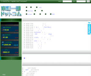 toushouichibu.com: ヘボ投資家の日本株購入メモ - 東証一部ドットコム
東京証券取引所の一部上場株式についての情報スクリーニングをするための個人サイトです。○○ってどうよ？という感じで論じて行きたい。